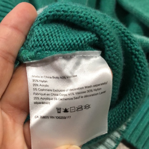 NWOT - LULULEMON ‘Hazy Day’ Cashmere Sweater in Maldives Green - Picture 5 of 9